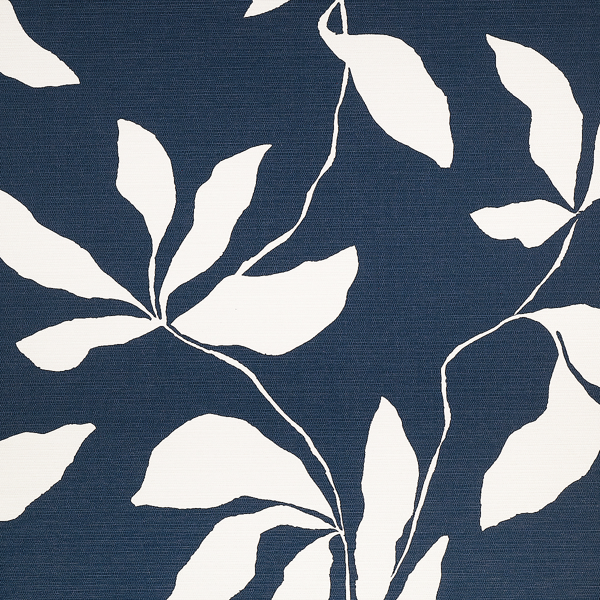Navy Drift on Woven Walls