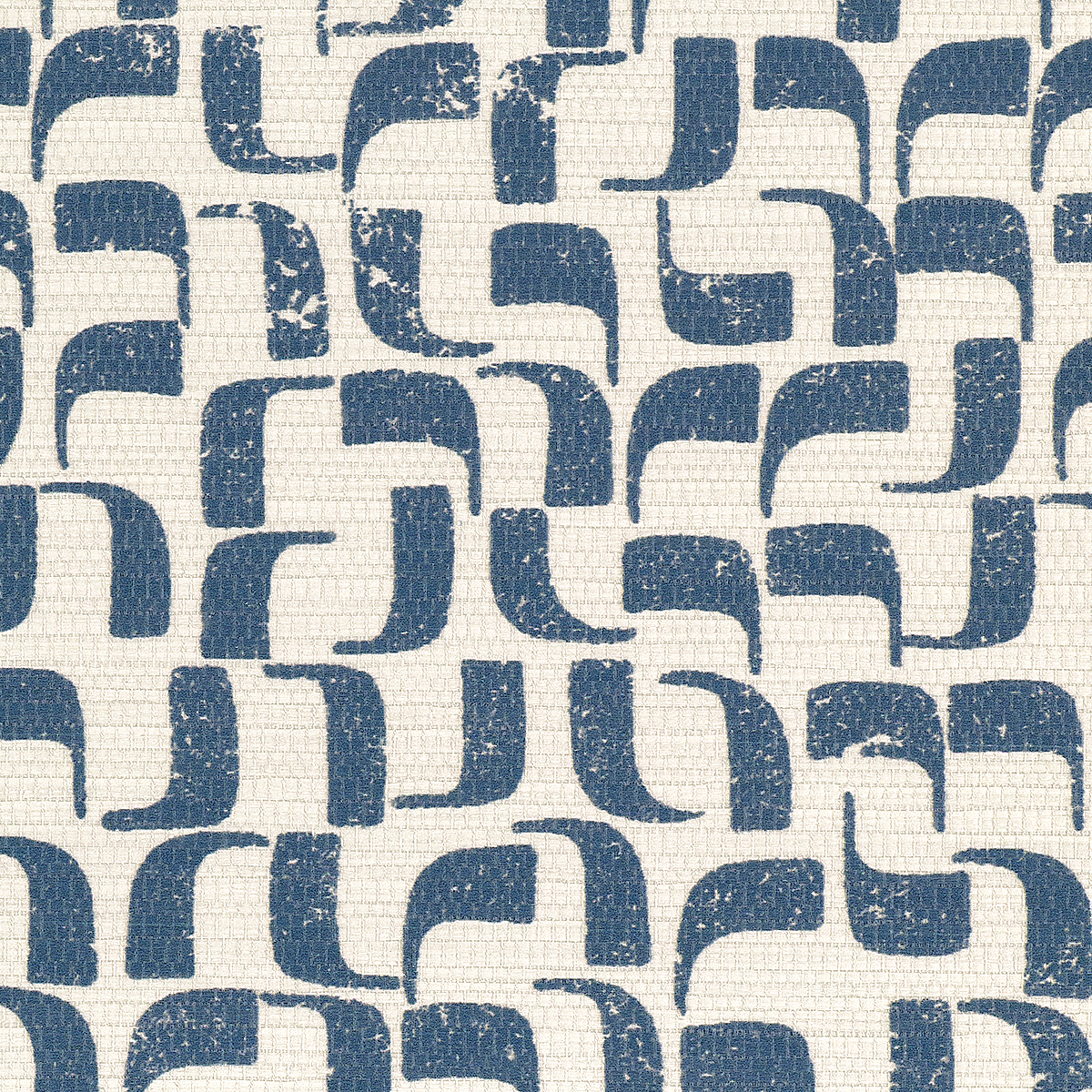 Navy Narrative on Woven Walls