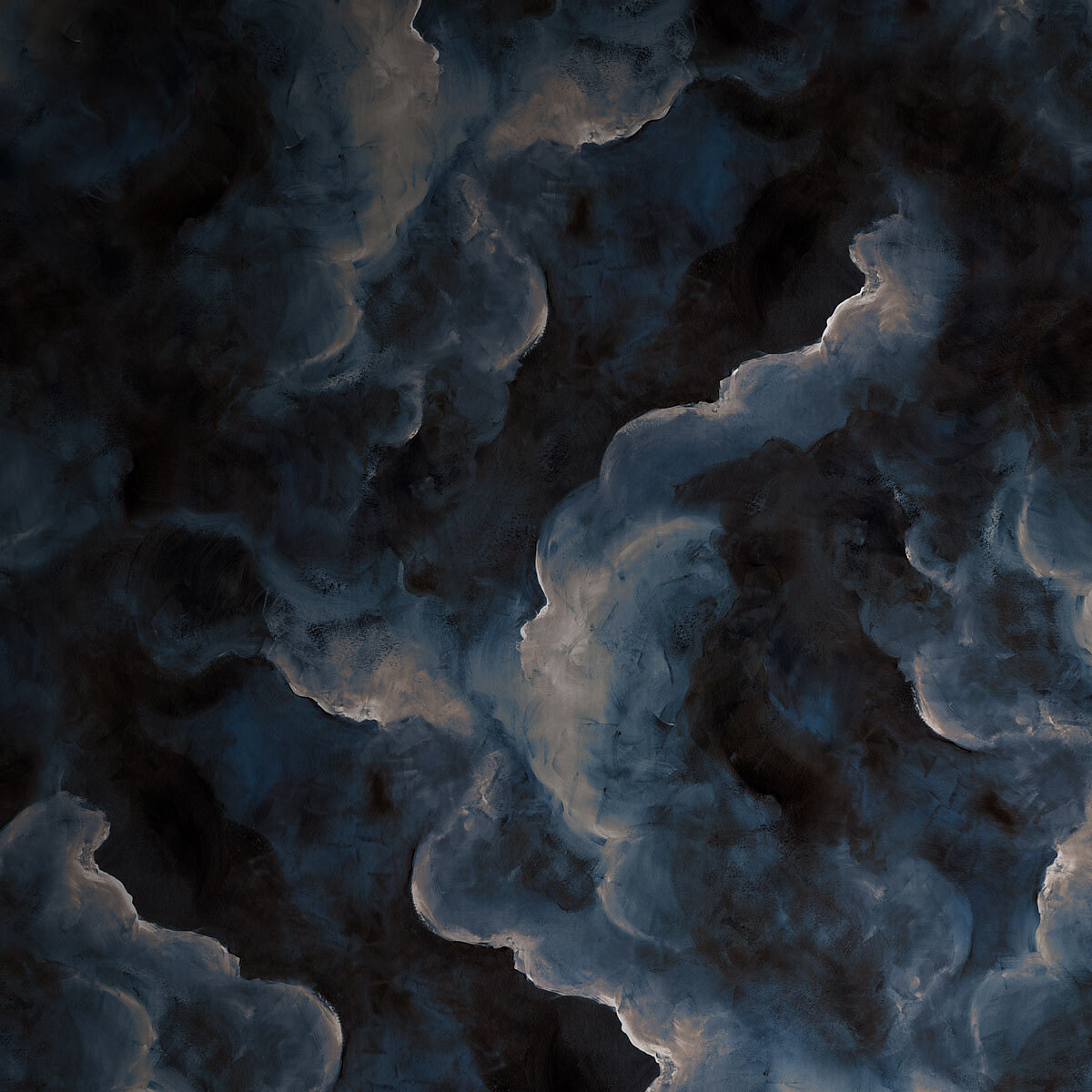 Navy Night (Clouds Only) on Vinyl Metalworks