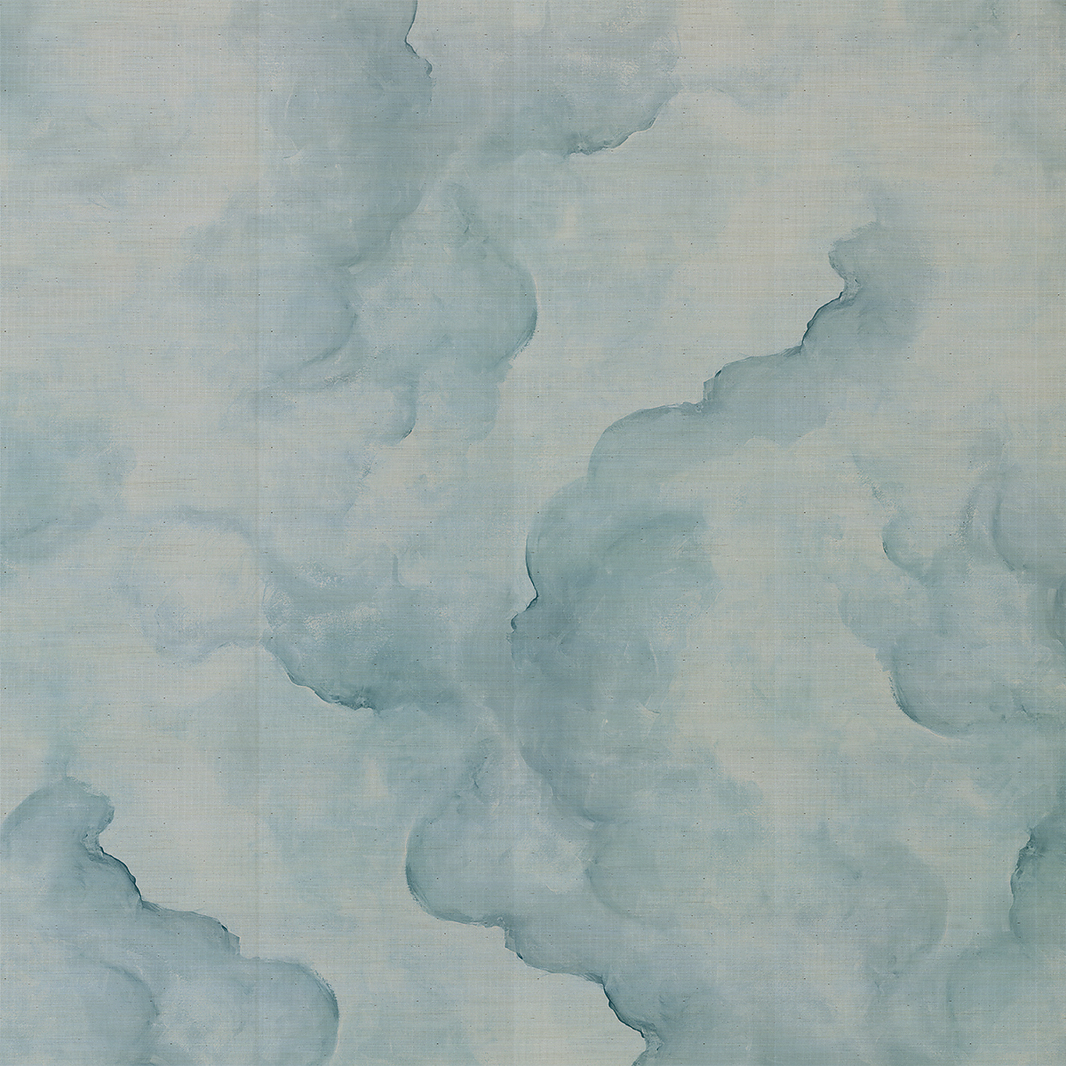 Peacock (Clouds Only) on Manila Hemp
