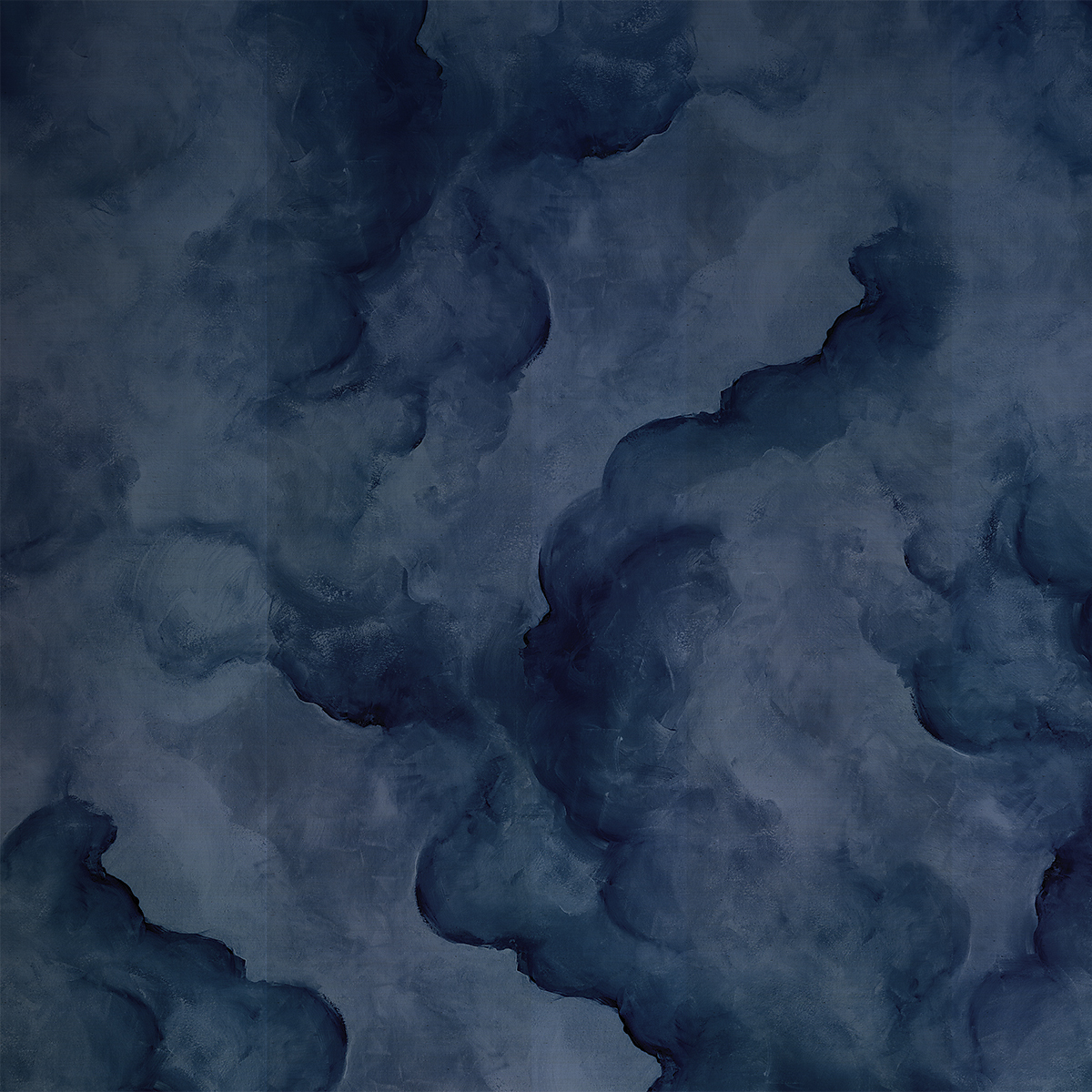 Blue Heron (Clouds Only) on Manila Hemp