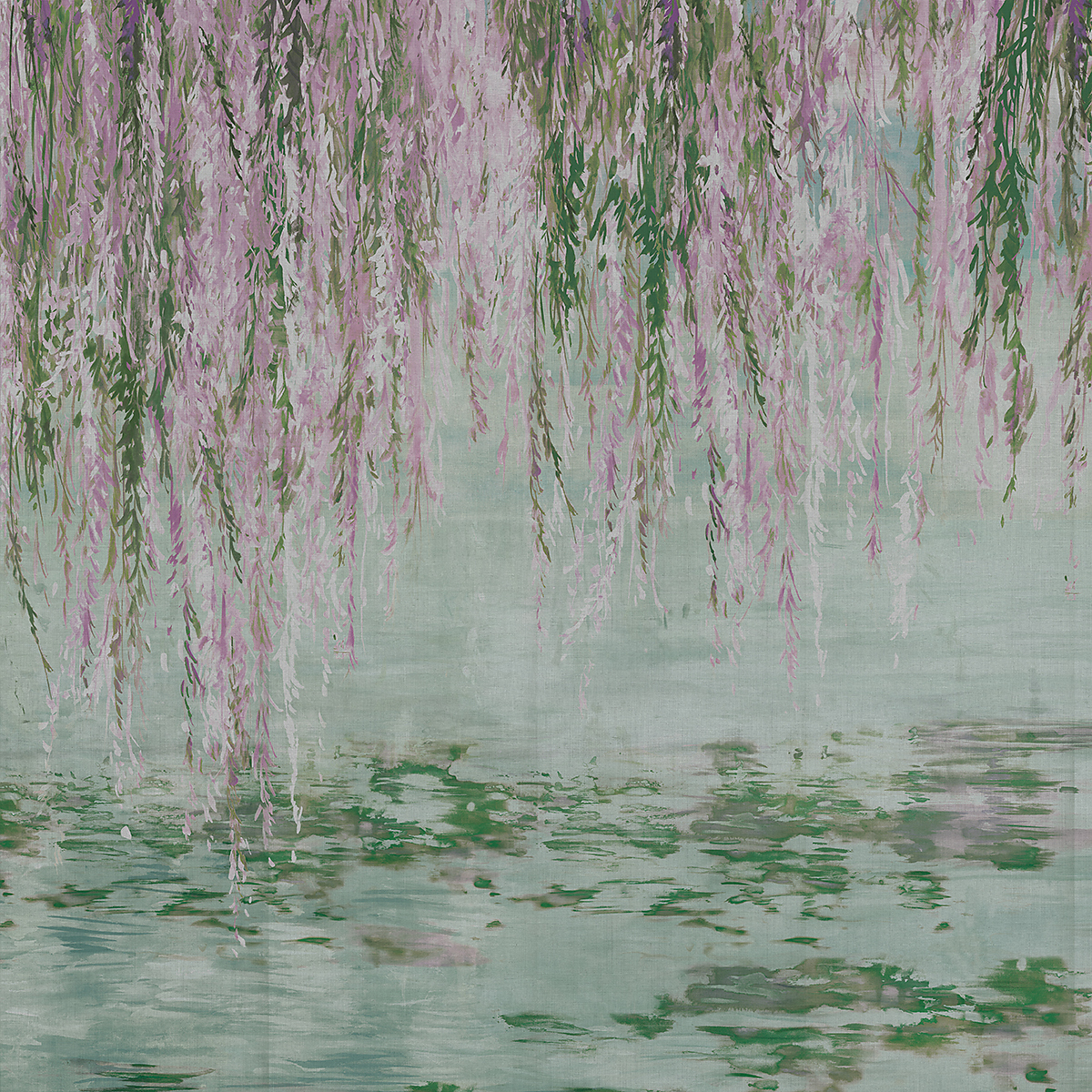 Wisteria on Canvas Linen