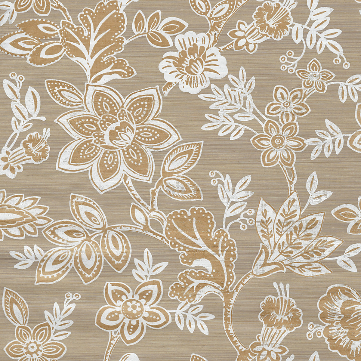 Marigold on Vinyl Silk and Abaca