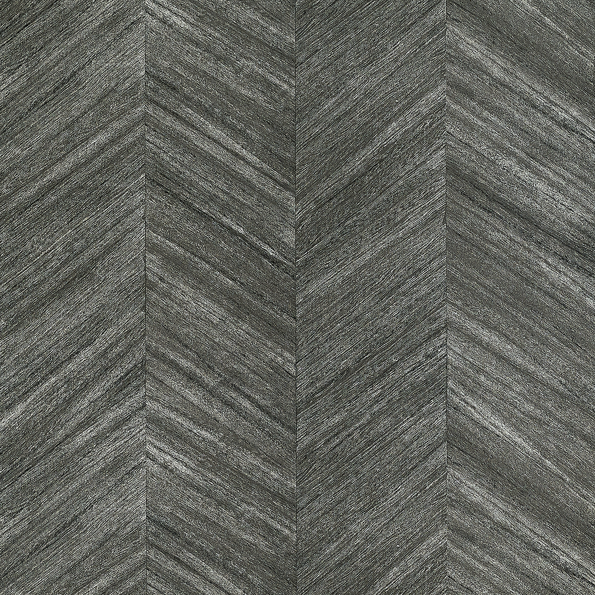 Wood Chevron Steel Hickory
