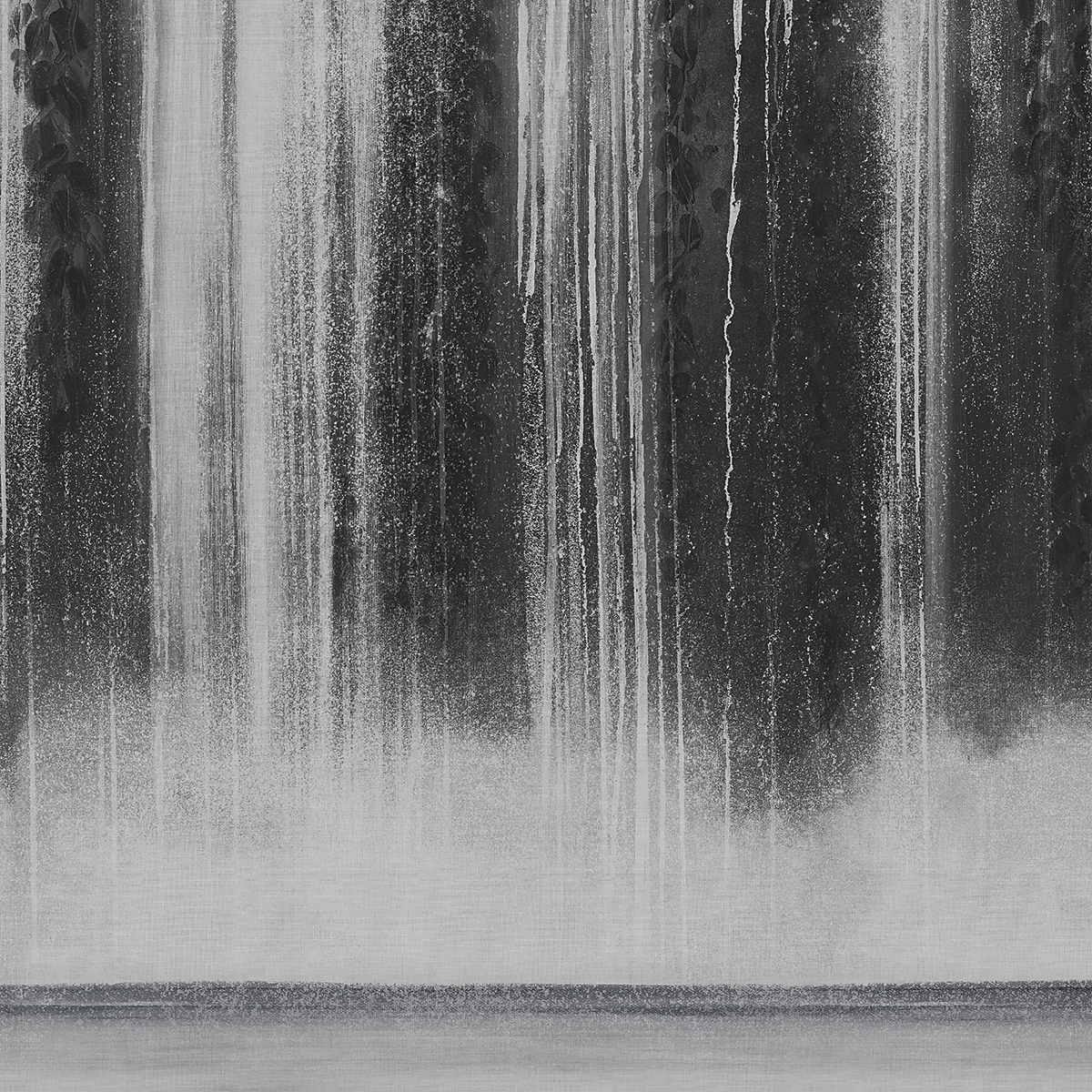 Waterfall — Midnight Swim on Japanese Paper Weave