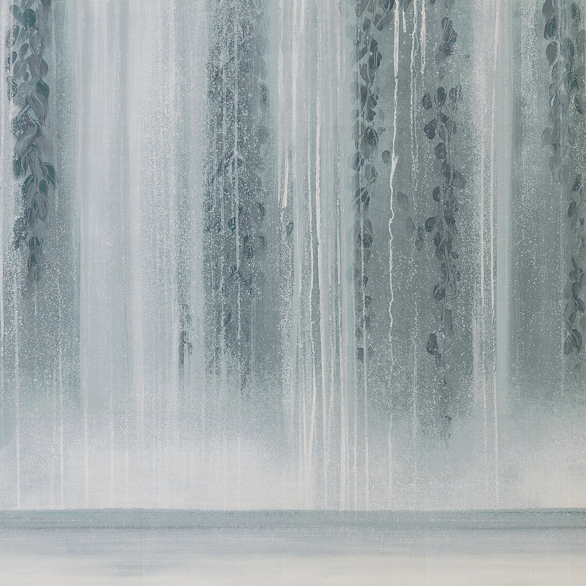 Cascading Water on Manila Hemp