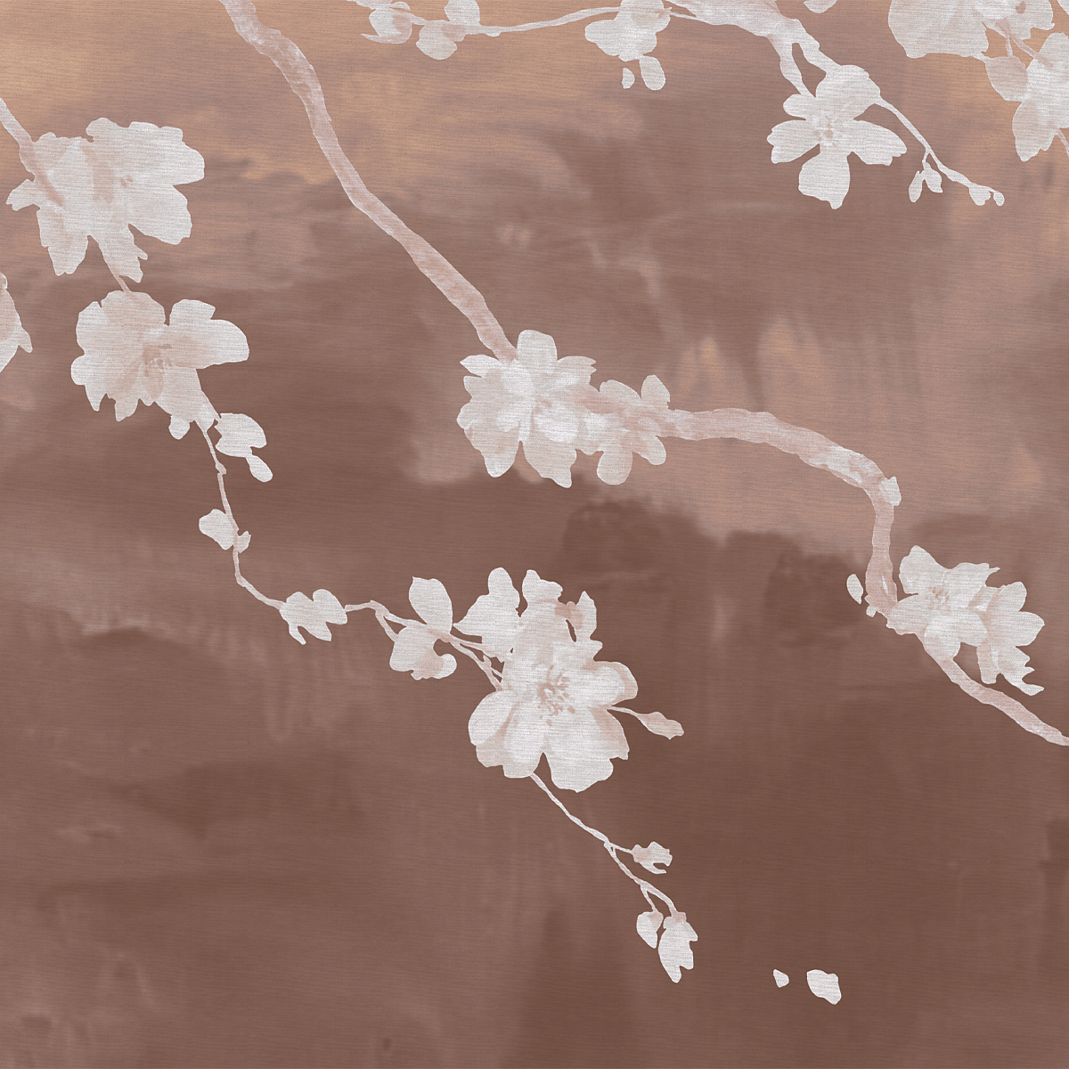 Perennial Rose on Star Dust Silk