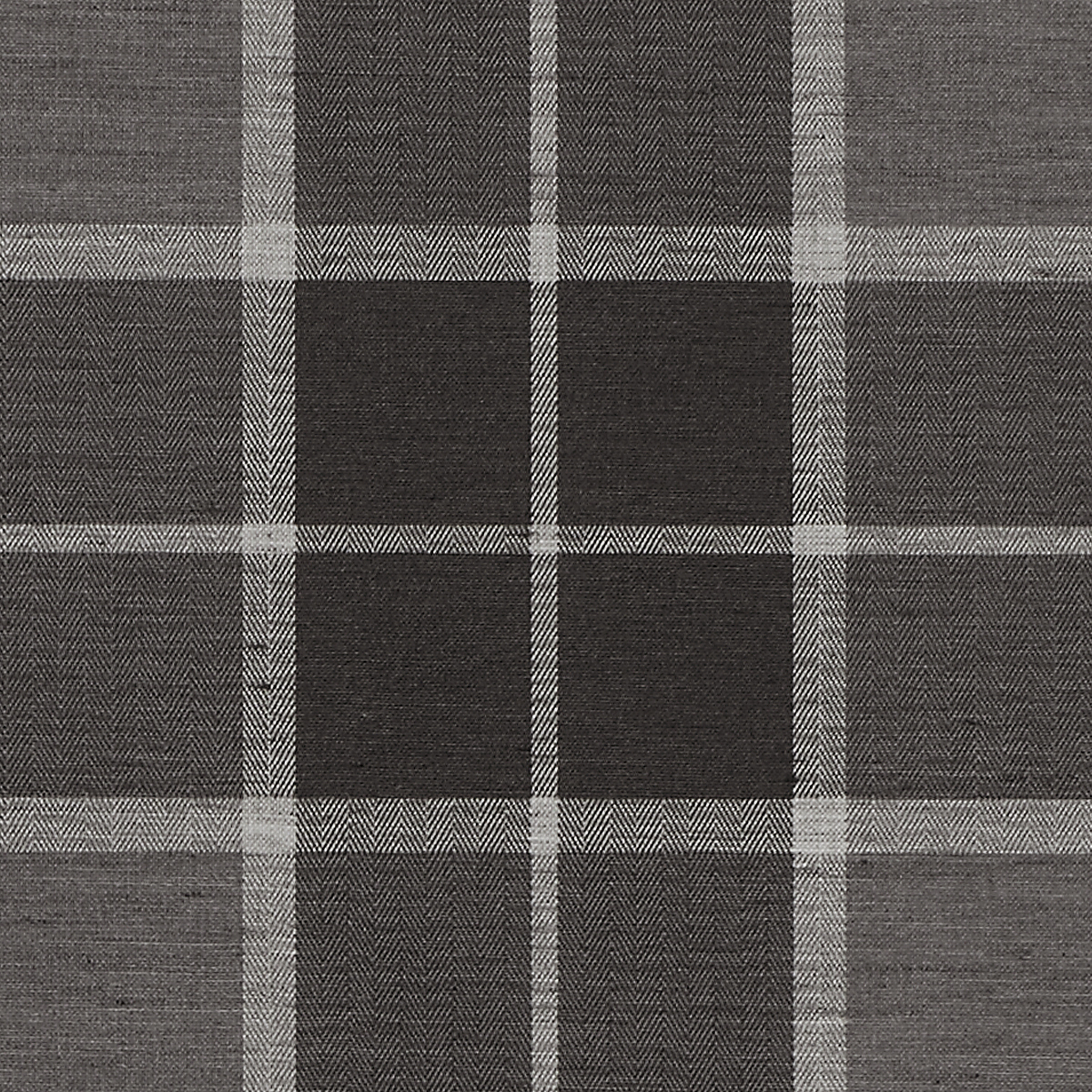 Paxton Plaid — Grey and Black on Canvas Linen