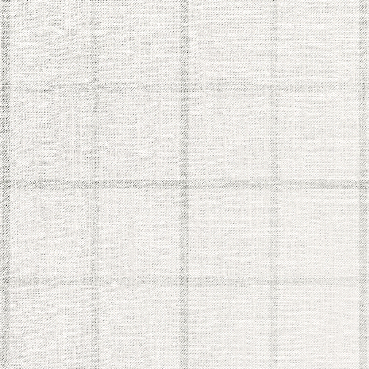 Georgian Grid — White and Grey on Canvas Linen