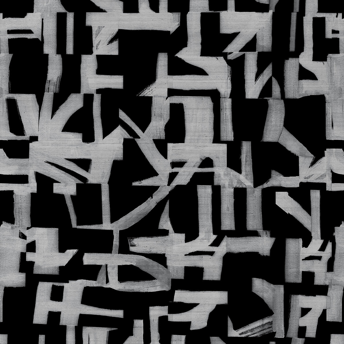 Inverted black on Star Dust Silk