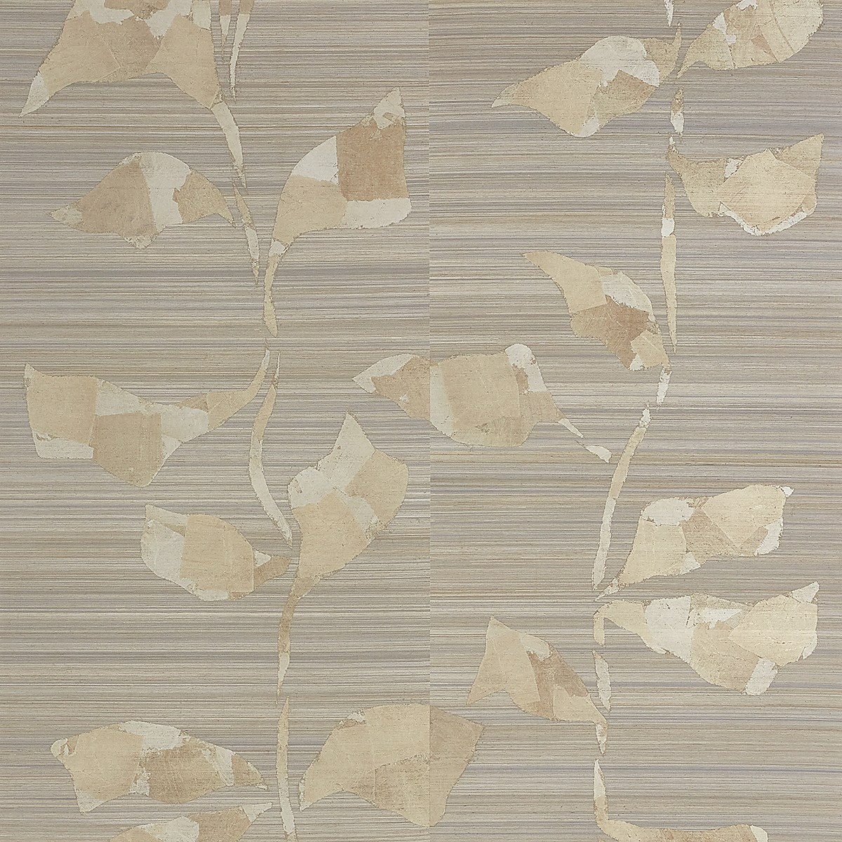 Pewter on Silk and Abaca