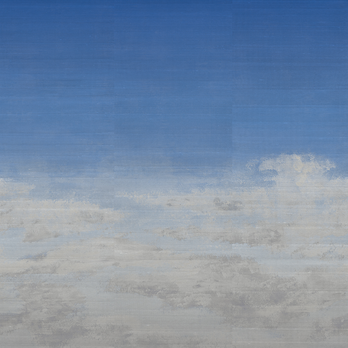 Periwinkle on Star Dust Silk