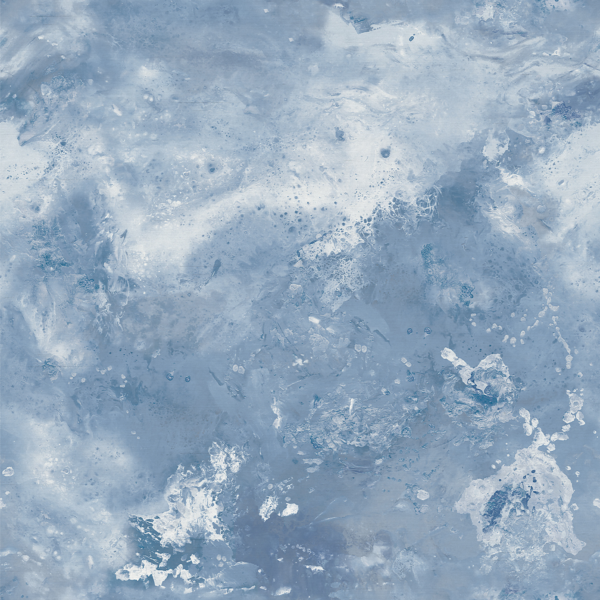 Blue on Star Dust Silk