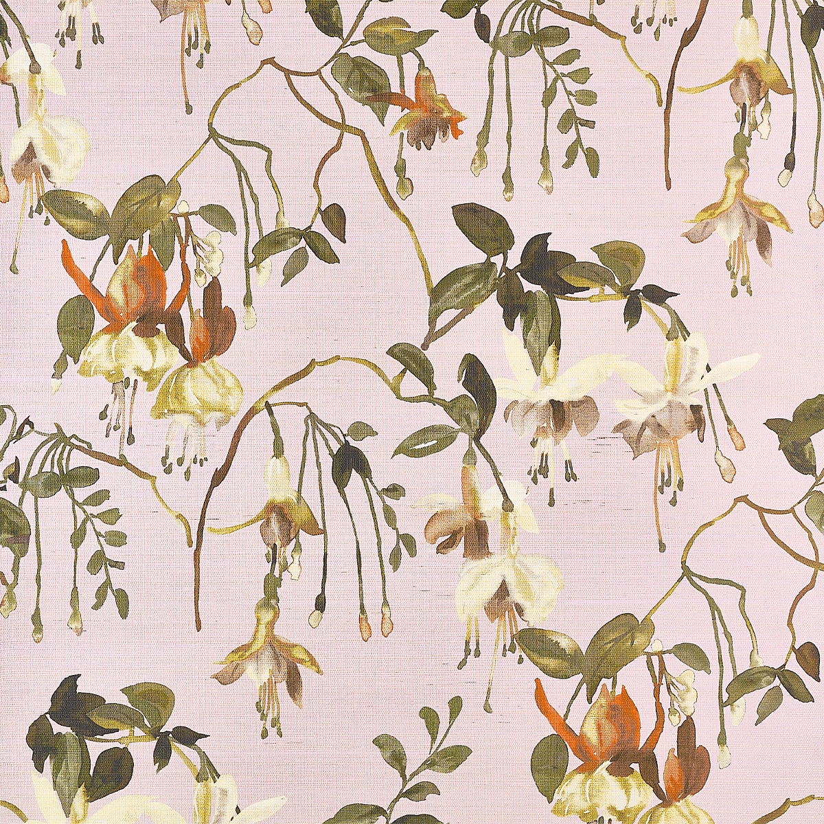 Pink Posy on Manila Hemp