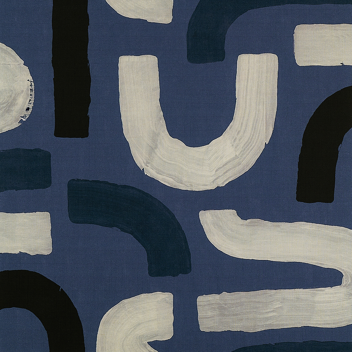 Contrast Contours on Canvas Linen