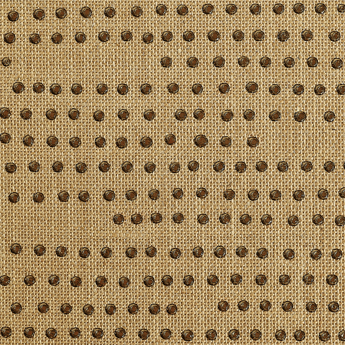 Runway Rivets — Bronze on Burlap Jute