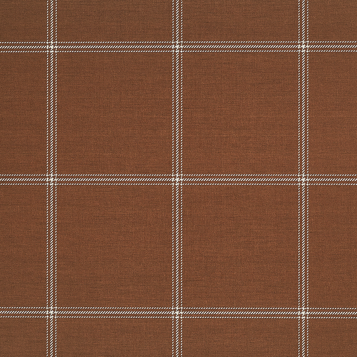 White and Rust on Canvas Linen