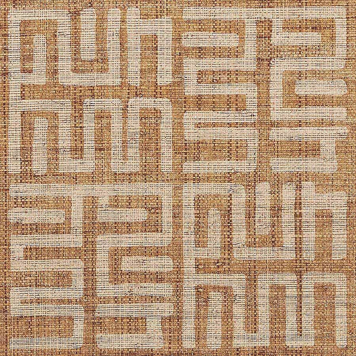 Kuba Cloth — Cream on Island Raffia