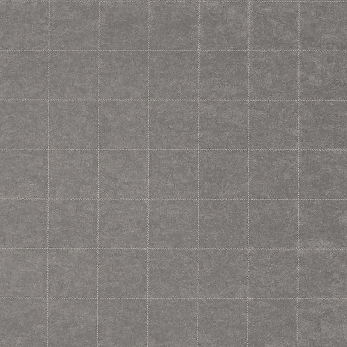 Vinyl Savile Suiting Plaid — White on Taupe