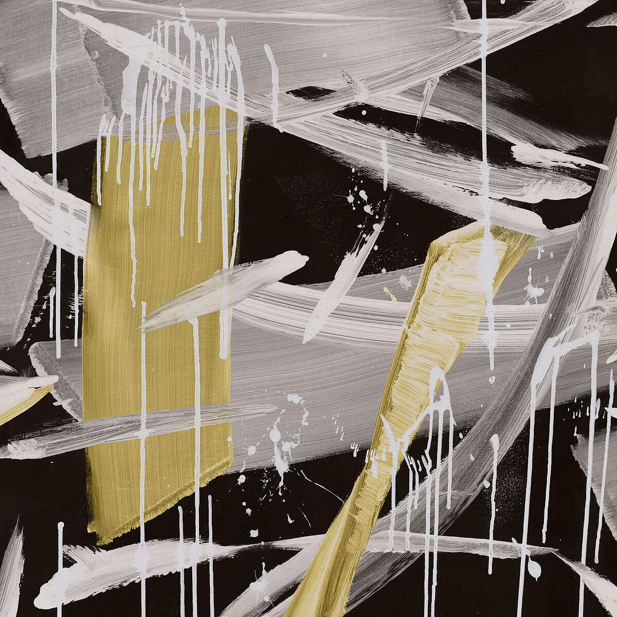 Yellow Spark on Vinyl Canvas