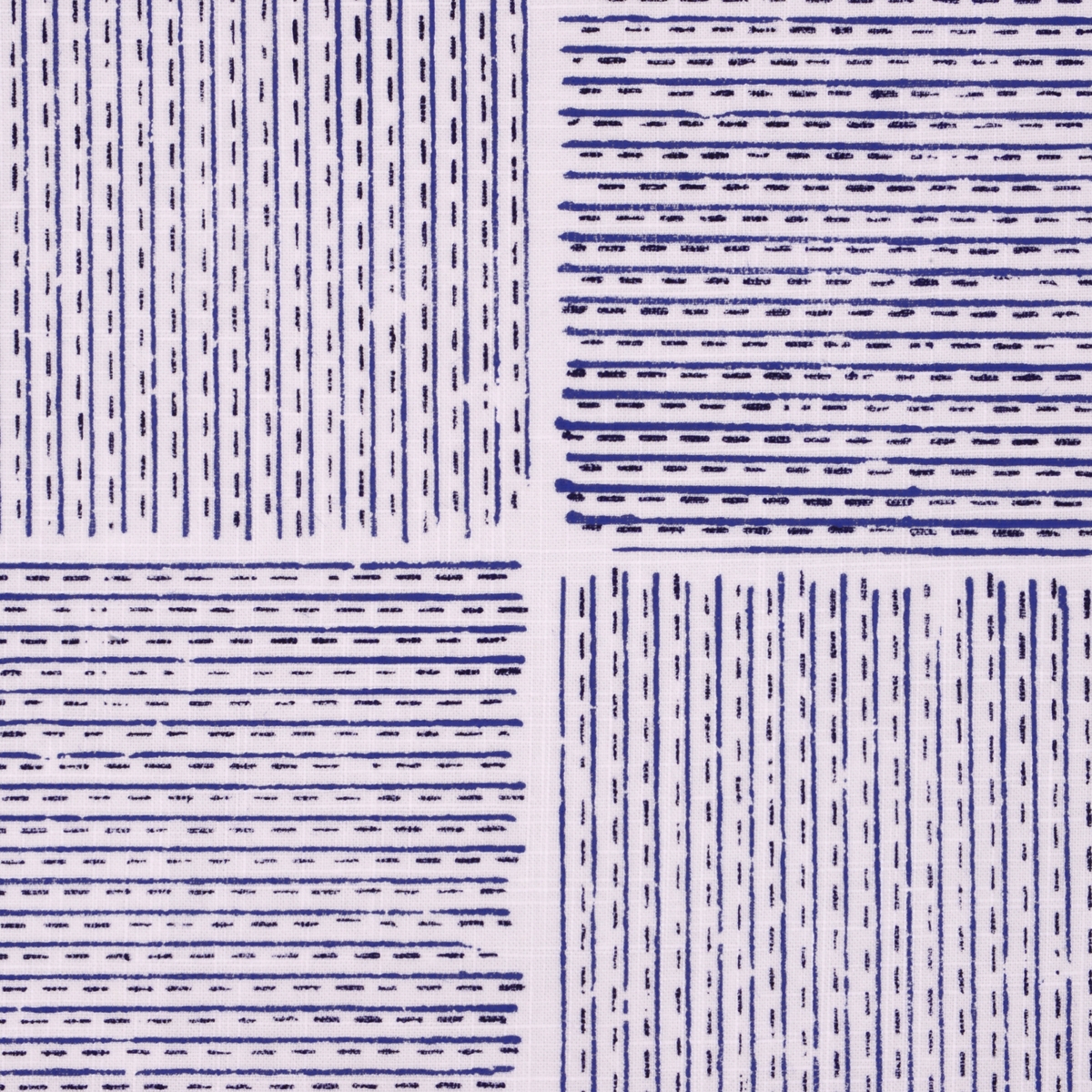 Kantha — Himalyan Blue on Canvas Linen
