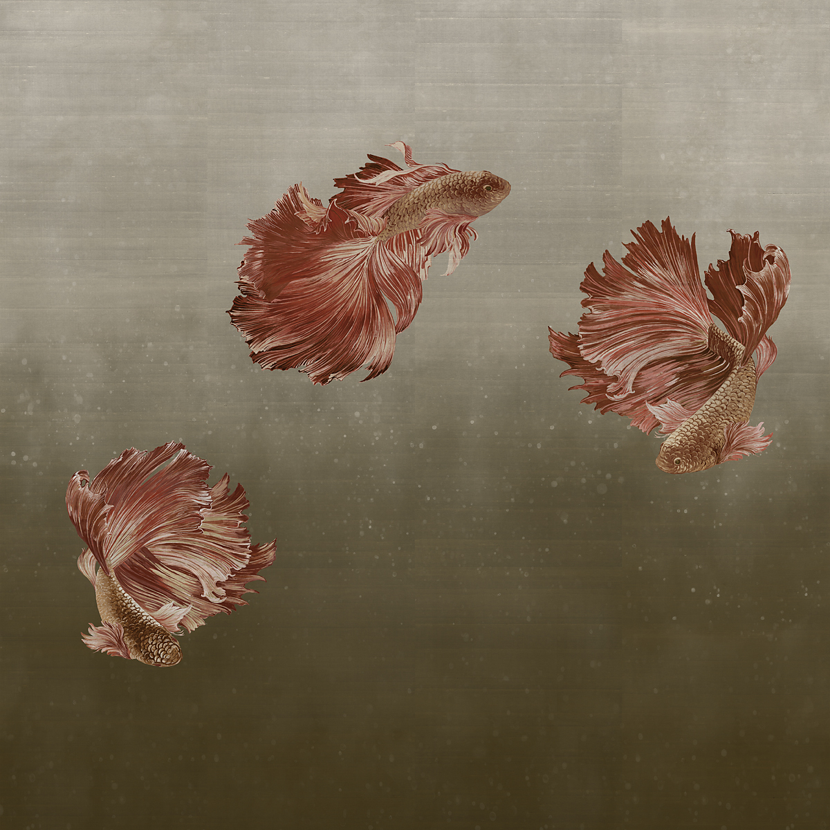 Copper Red on Star Dust Silk