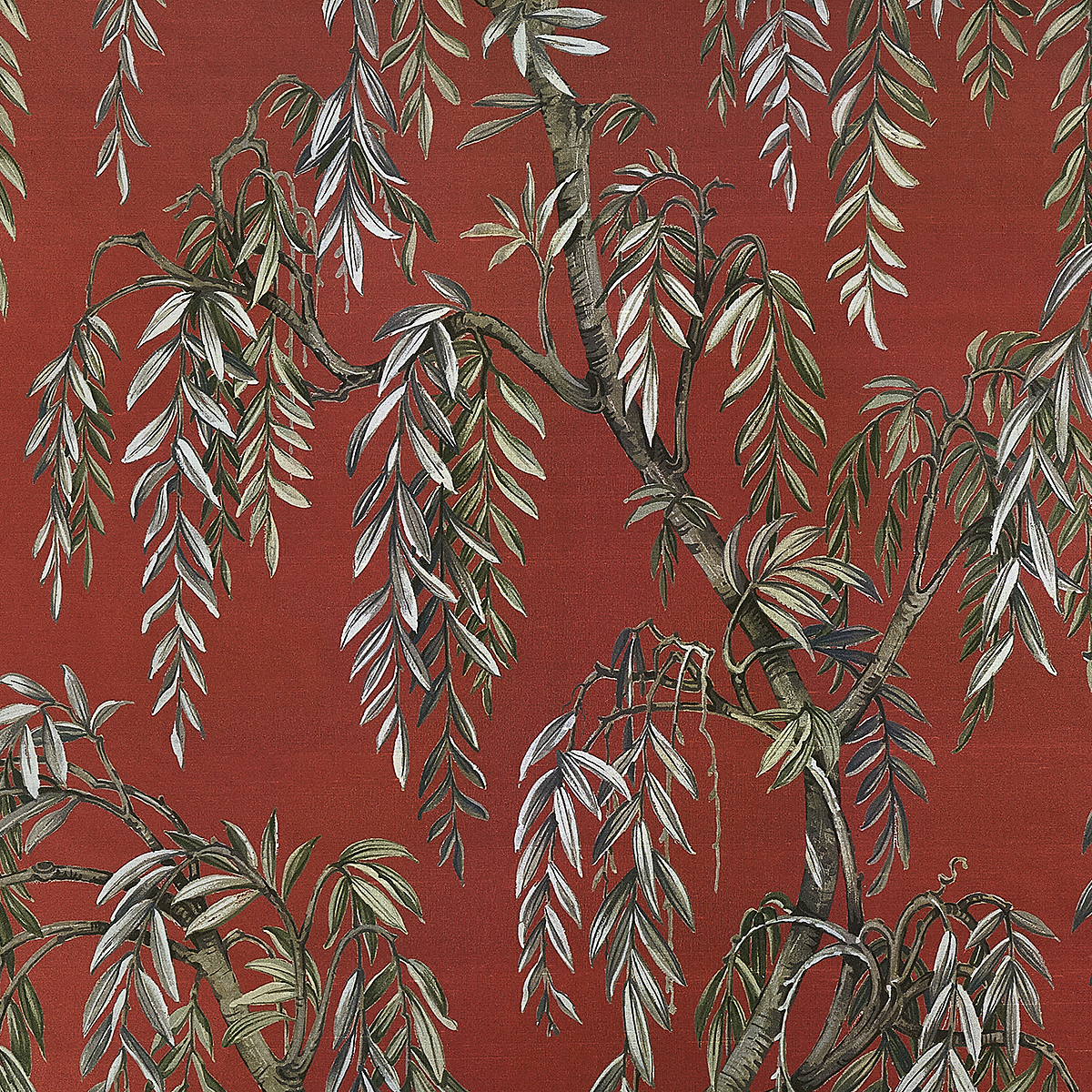 Scarlet Veil on Star Dust Silk