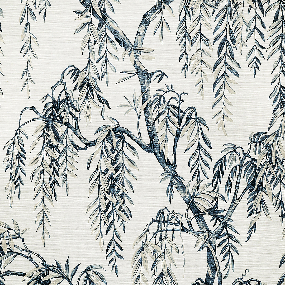 Blue Harmony on Woven Walls