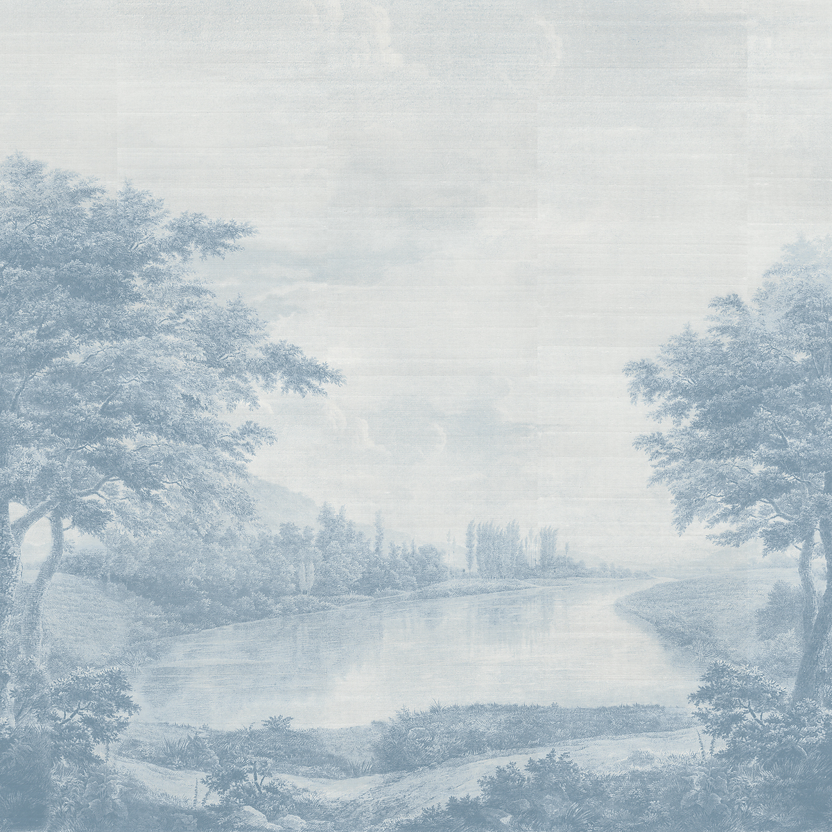 Skyline on Star Dust Silk