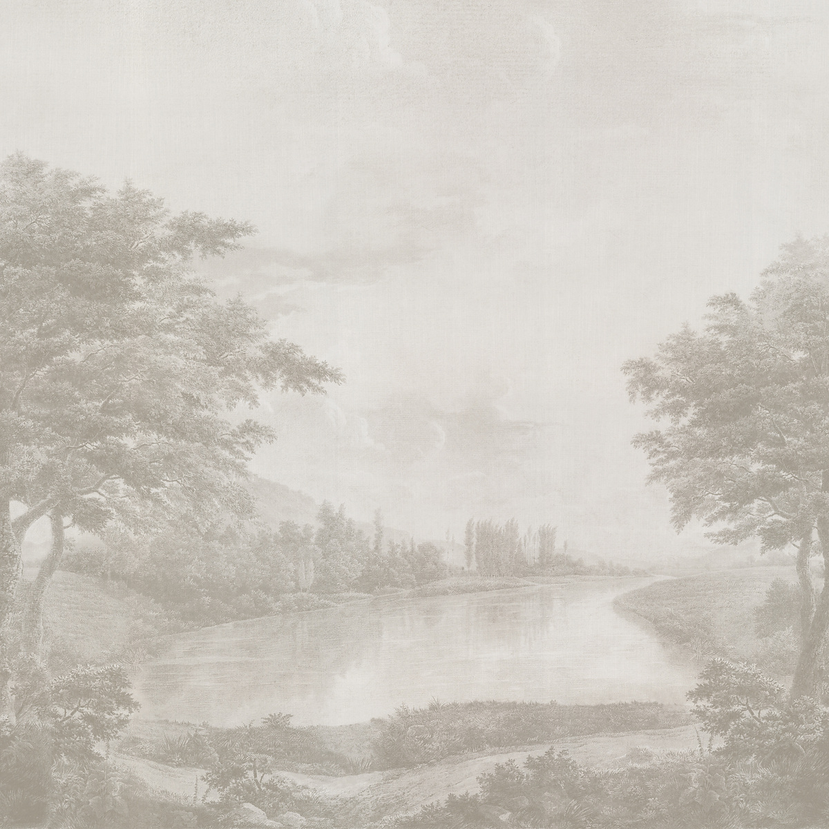 Serene on Canvas Linen