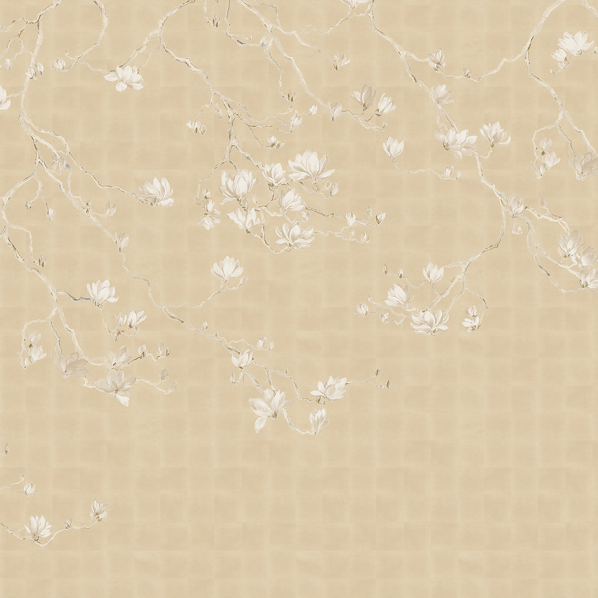 Ivory Gleam on Gilded Metallic Leaf